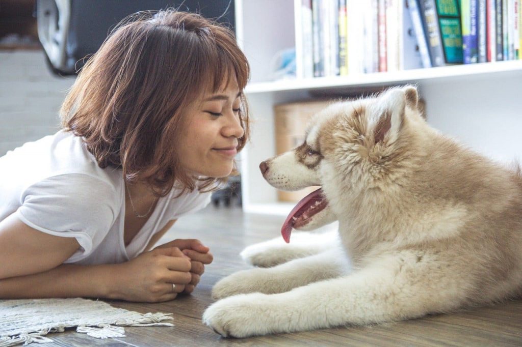 Women With Dog