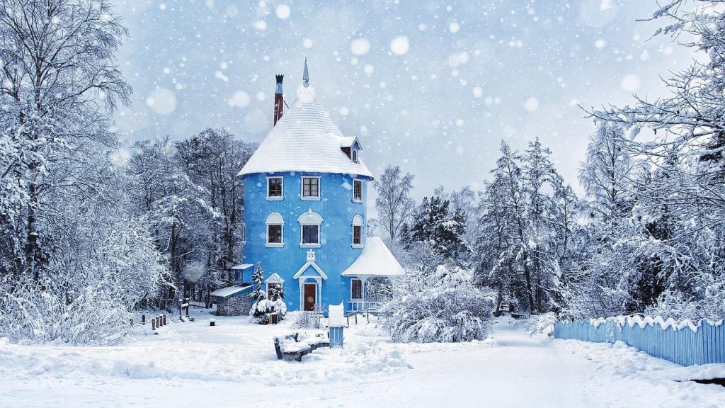 Finland winter landscape