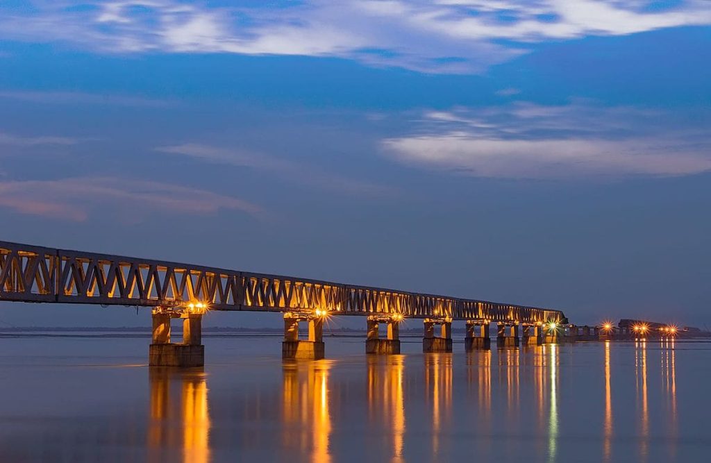 Bogibeel Bridge, Assam- 4.94 Km, Brahmaputra River