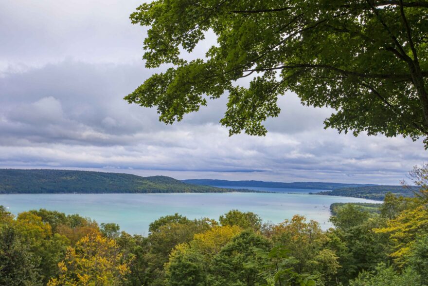 Glen Lake Overlook pierce stocking scenic drive