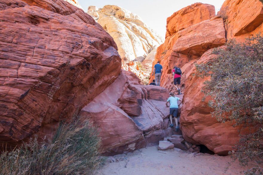 red rock hiking trails