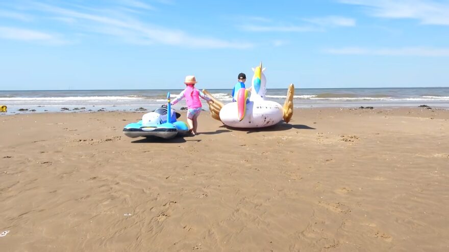 Children on beach