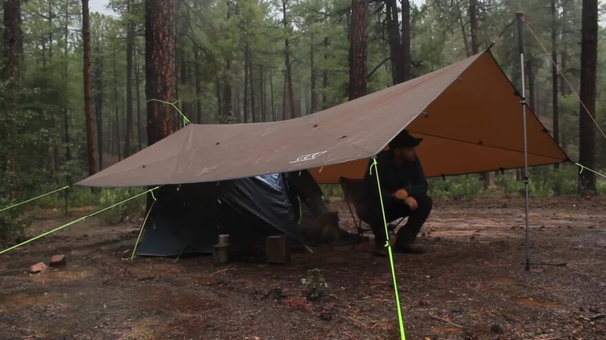 Testing the Rainfly or Flysheet