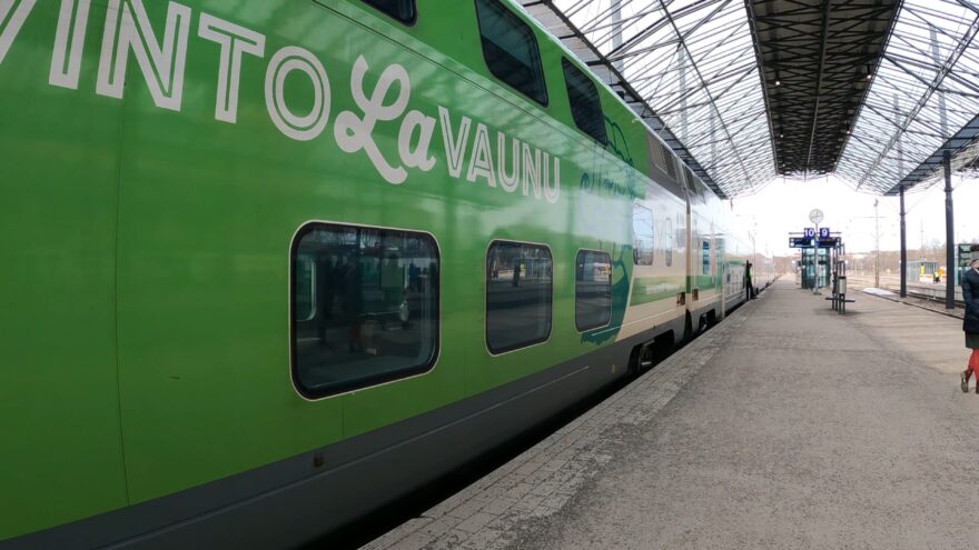 HELSINKI RAILWAY STATION. Last ALLEGRO Train from St. Petersburg